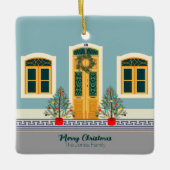 Weihnachtsfest Keramikornament (Vorderseite)