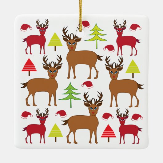 Weihnachtsfest Keramikornament (Rückseite)