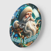 Weihnachtsfest" - Klassische Weihnachtsmauer Große Wanduhr (Winkel)