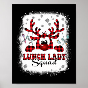 Weihnachtsfest Lady Squad Reinder Buffalo Kariert Poster