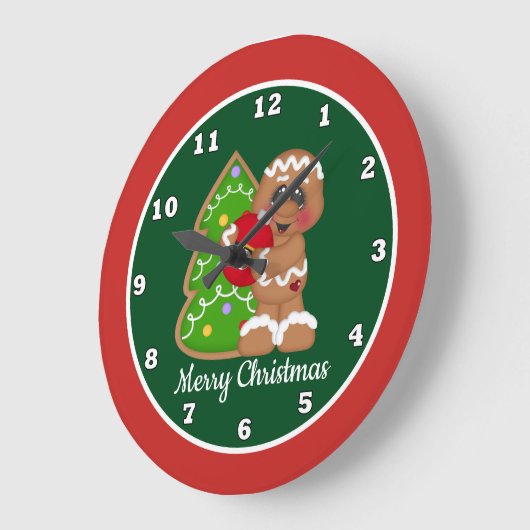 Weihnachtsfest-Lebkuchen-Dekorationsuhr Große Wanduhr (Winkel)