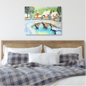 Weihnachtsfest Leinwanddruck (Insitu (Schlafzimmer))