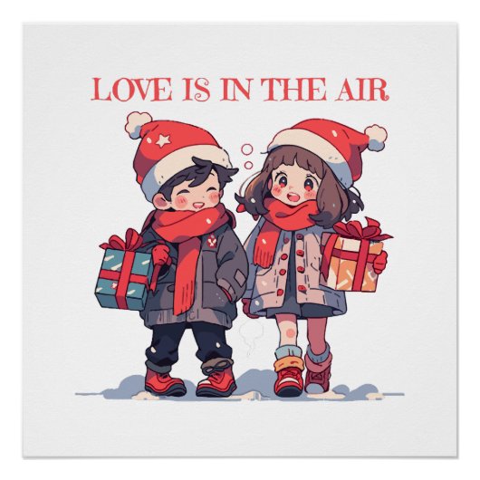 Weihnachtsfest - Liebe ist in der Luft Poster (Vorderseite)