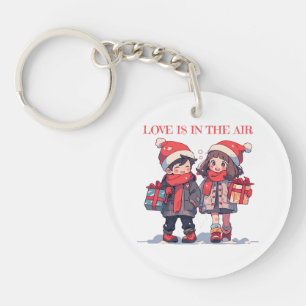 Weihnachtsfest - Liebe ist in der Luft Schlüsselanhänger