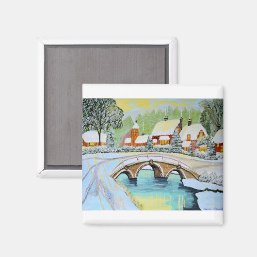 Weihnachtsfest Magnet (Vorderseite/Rückseite)