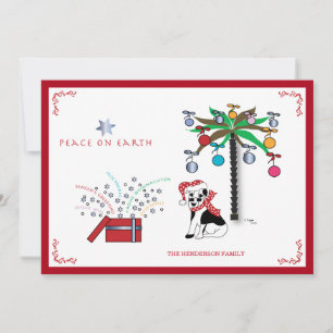 Weihnachtsfest - Mehrsprachiger Weltfrieden Feiertagskarte