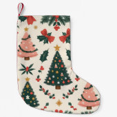 Weihnachtsfest Mistletoe & Bows Urlaub Kleiner Weihnachtsstrumpf (Vorderseite)