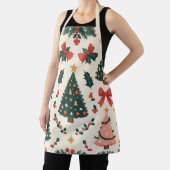 Weihnachtsfest Mistletoe & Bows Urlaub Schürze (InSitu)