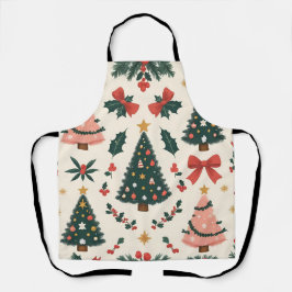 Weihnachtsfest Mistletoe & Bows Urlaub Schürze