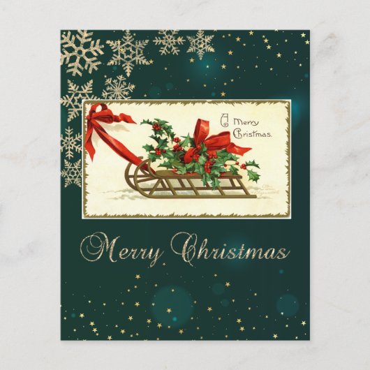 Weihnachtsfest, Mistletoe Schneeflocken (Vorderseite)