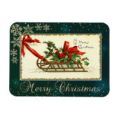 Weihnachtsfest, Mistletoe Schneeflocken Magnet (Horizontal)