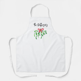 Weihnachtsfest MistletoNAME Festlicher Feiertag Ba Schürze