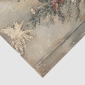 Weihnachtsfest mit Baumdekoupage Seidenpapier (Detail)