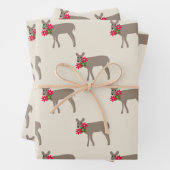 Weihnachtsfest mit Blume Geschenkpapier Set (Beispiel)