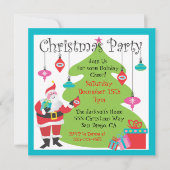Weihnachtsfest mit Hängematten Party Einladung (Vorderseite)