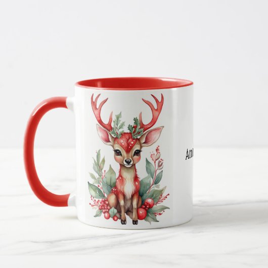Weihnachtsfest mit Holly-Coffee-Tasse Tasse (Links)