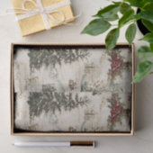 Weihnachtsfest mit Holzschnitzereien Seidenpapier (Geschenk)