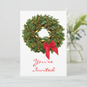 Weihnachtsfest mit Hufeisen Einladung (Stehend Vorderseite)