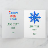 Weihnachtsfest mit Kerzendekoren Karte (Innenseite)