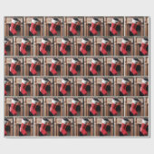 Weihnachtsfest mit Kohle gefüllt Geschenkpapier (Flach)