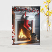 Weihnachtsfest mit Kohle gefüllt Karte (Gelbe Blume)