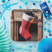 Weihnachtsfest mit Kohle gefüllt Pappteller (Party)