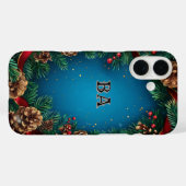Weihnachtsfest mit Pinecones Case-Mate iPhone Hülle (Rückseite (Horizontal))