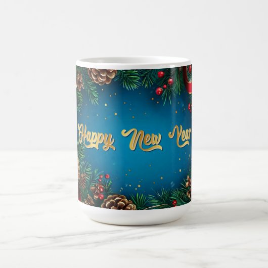 Weihnachtsfest mit Pinecones Kaffeetasse (Mittel)