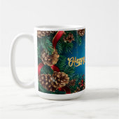 Weihnachtsfest mit Pinecones Kaffeetasse (Links)