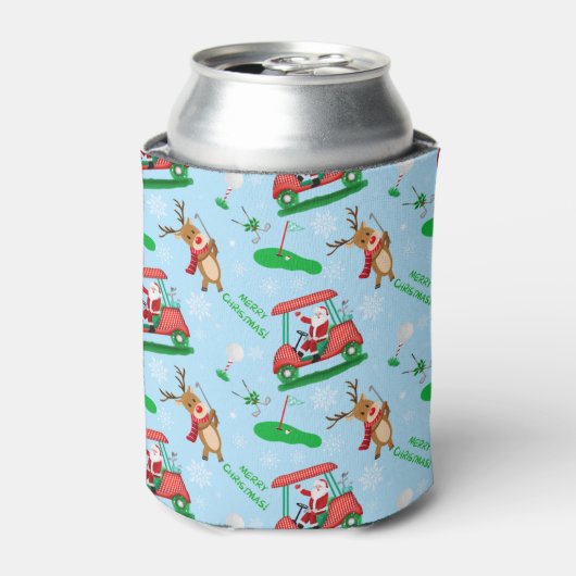 Weihnachtsfest mit Rentiermuster Dosenkühler (Kanne Vorderseite)