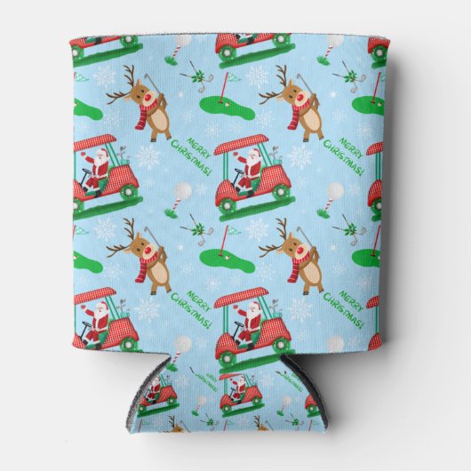 Weihnachtsfest mit Rentiermuster Dosenkühler (Vorderseite)