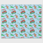 Weihnachtsfest mit Rentiermuster Geschenkpapier (Flach)