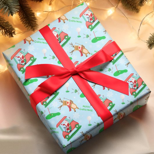 Weihnachtsfest mit Rentiermuster Geschenkpapier Set