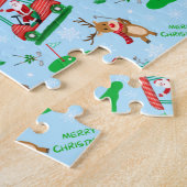 Weihnachtsfest mit Rentiermuster Puzzle (Seite)