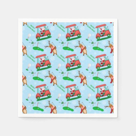 Weihnachtsfest mit Rentiermuster Serviette (Vorderseite)