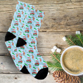 Weihnachtsfest mit Rentiermuster Socken