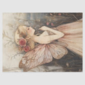 Weihnachtsfest mit Rosa Rose Seidenpapier (Vorderseite)