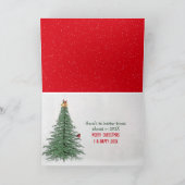 Weihnachtsfest mit Santa Cap Feiertagskarte (Innenseite)