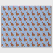 Weihnachtsfest mit Schneeflocken Geschenkpapier (Flach)