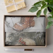 Weihnachtsfest mit Snowy Bunny Scene Seidenpapier (Geschenk)
