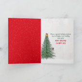 Weihnachtsfest mit Weihnachtskarte Feiertagskarte (Innenseite)