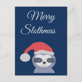 Weihnachtsfest mit Weihnachtsmannmütze Postkarte