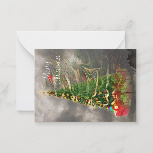 Weihnachtsfest Mitteilungskarte (Vorderseite)