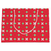 Weihnachtsfest Muster 02 - Große Geschenktüte (Vorderseite)