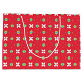 Weihnachtsfest Muster 02 - Große Geschenktüte (Rückseite)