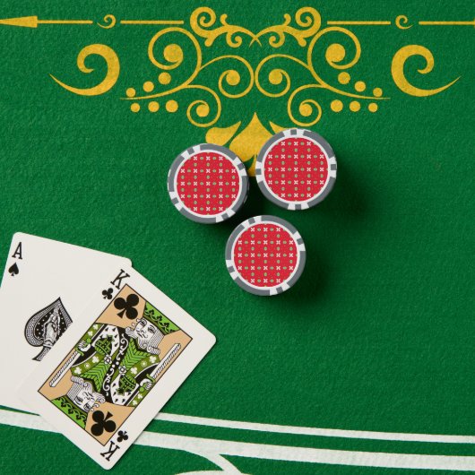 Weihnachtsfest Muster 02 - Pokerchips (Pokertisch (Stapel))