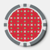 Weihnachtsfest Muster 02 - Pokerchips (Vorderseite)