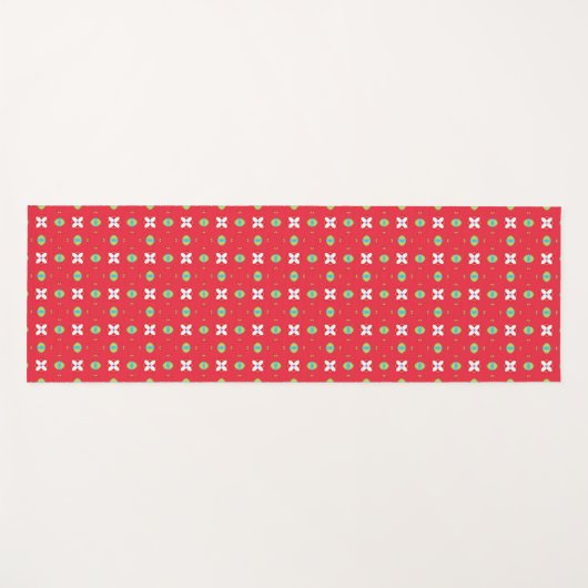 Weihnachtsfest Muster 02 - Yogamatte (Vorderseite (Horizontal))