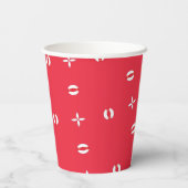 Weihnachtsfest Muster 09 - Pappbecher (Rückseite)