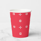 Weihnachtsfest Muster 09 - Pappbecher (Links)